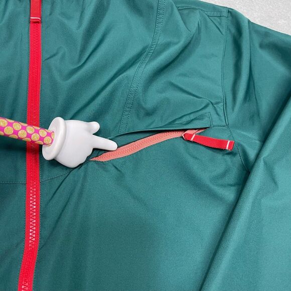 Nike KD Jacket Men Medium Green Lightweight Windbreaker Hood Full Zip Activewear - Picture 2 of 13